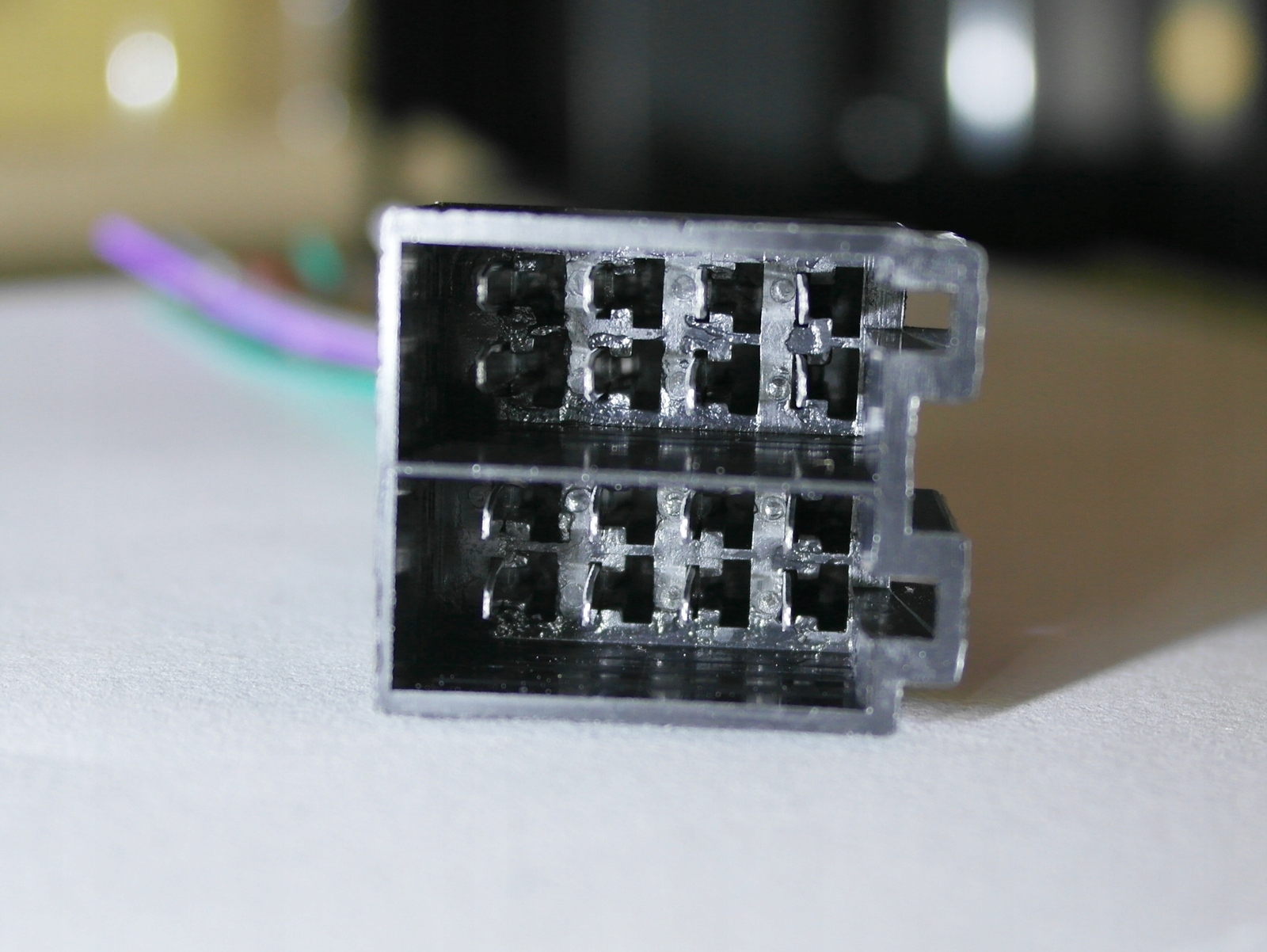 Gniazdo Prądowe Głośnikowe Radio Samochodowe 2xISO Kod producenta 2xISO FULL 2x8p