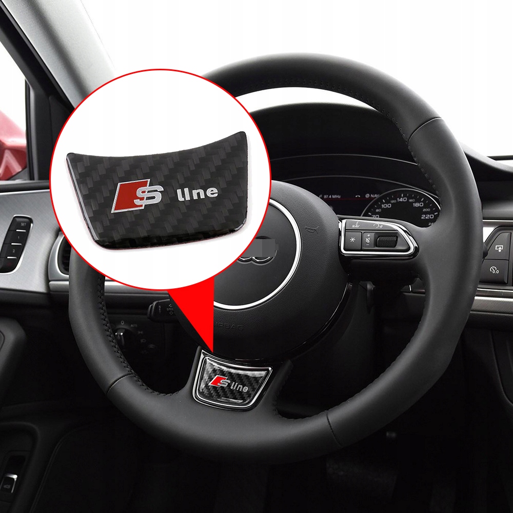 

Emblemat Znaczek Na Kierownice Audi S-line Logo