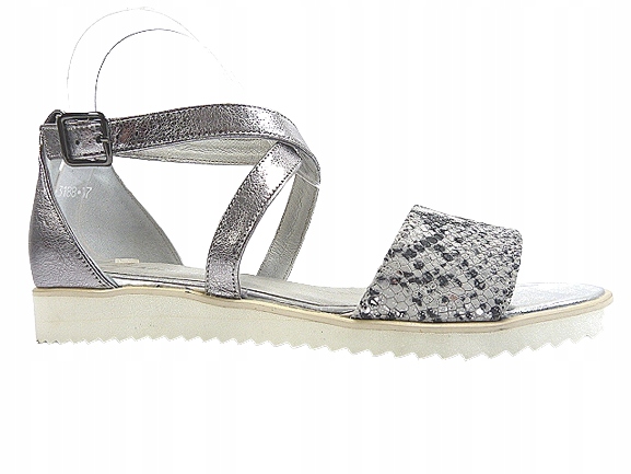 Dámské kožené sandály každodenní ploché klasické Karino 37