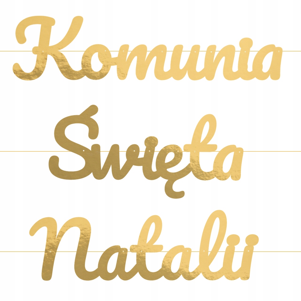 

Girlanda Komunia Święta Baner Dekoracja Z Imieniem