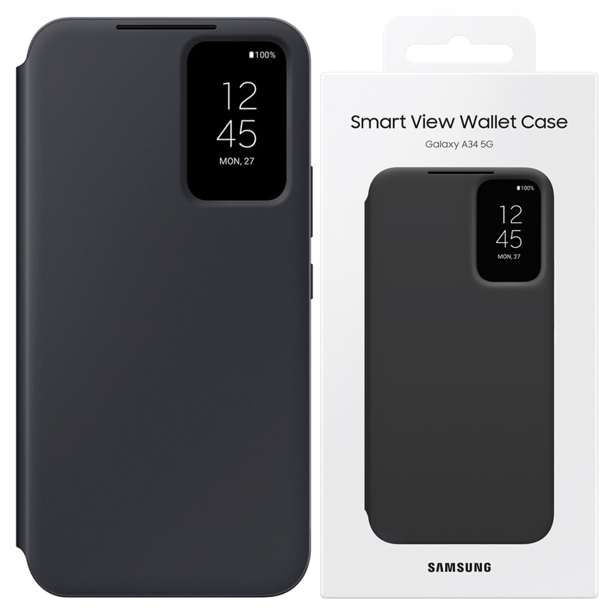 Samsung Etui Do Telefonu S24+ S926 Smart View Wallet Z Przezroczystym Tyłem
