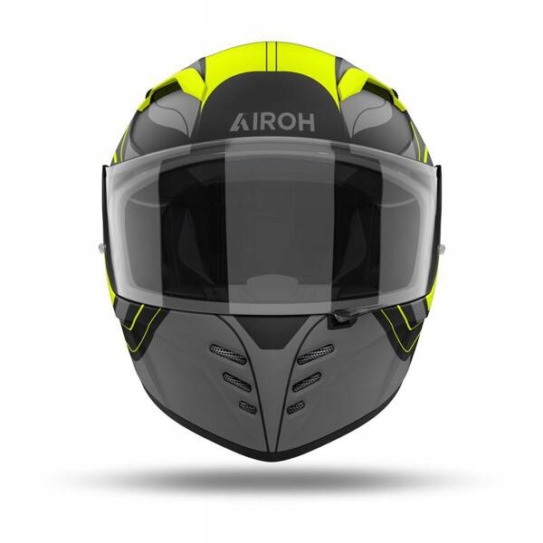 KASK MOTOCYKLOWY AIROH CONNOR DUNK YELLOW MATT S Rozmiar S