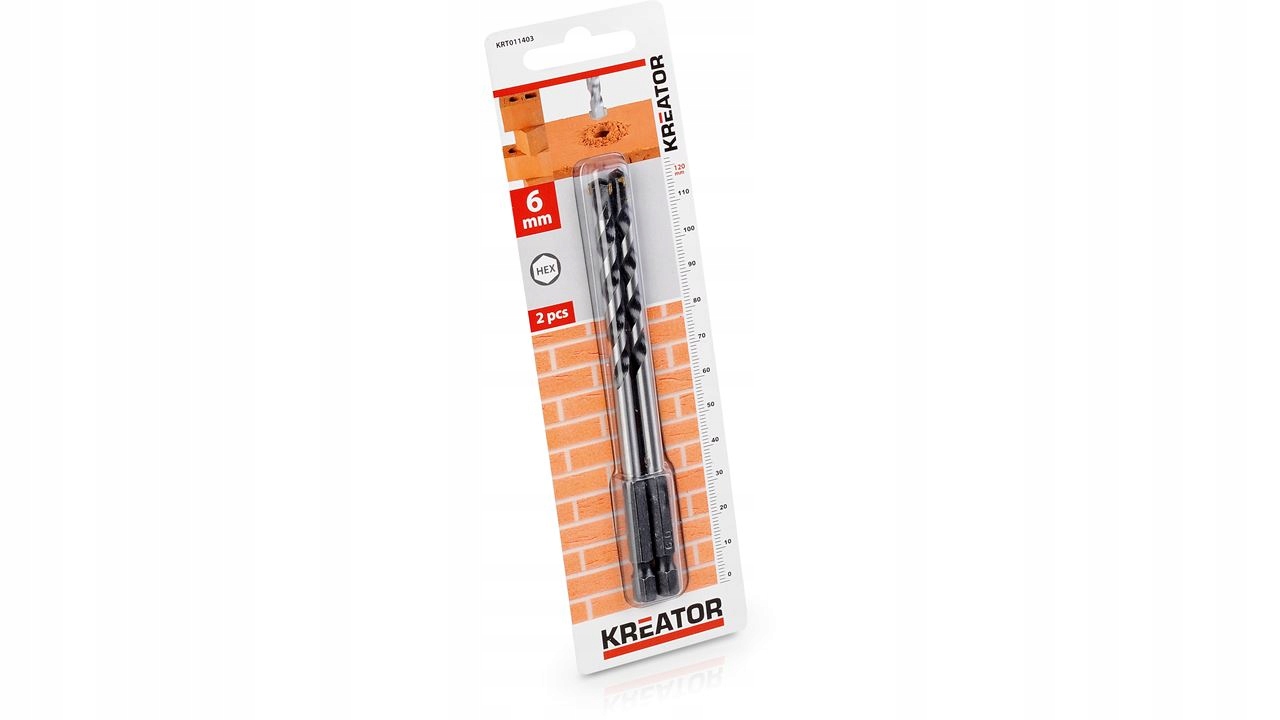 

Wiertła do wkrętarki do betonu 6,0mm 2 sztuki Hex