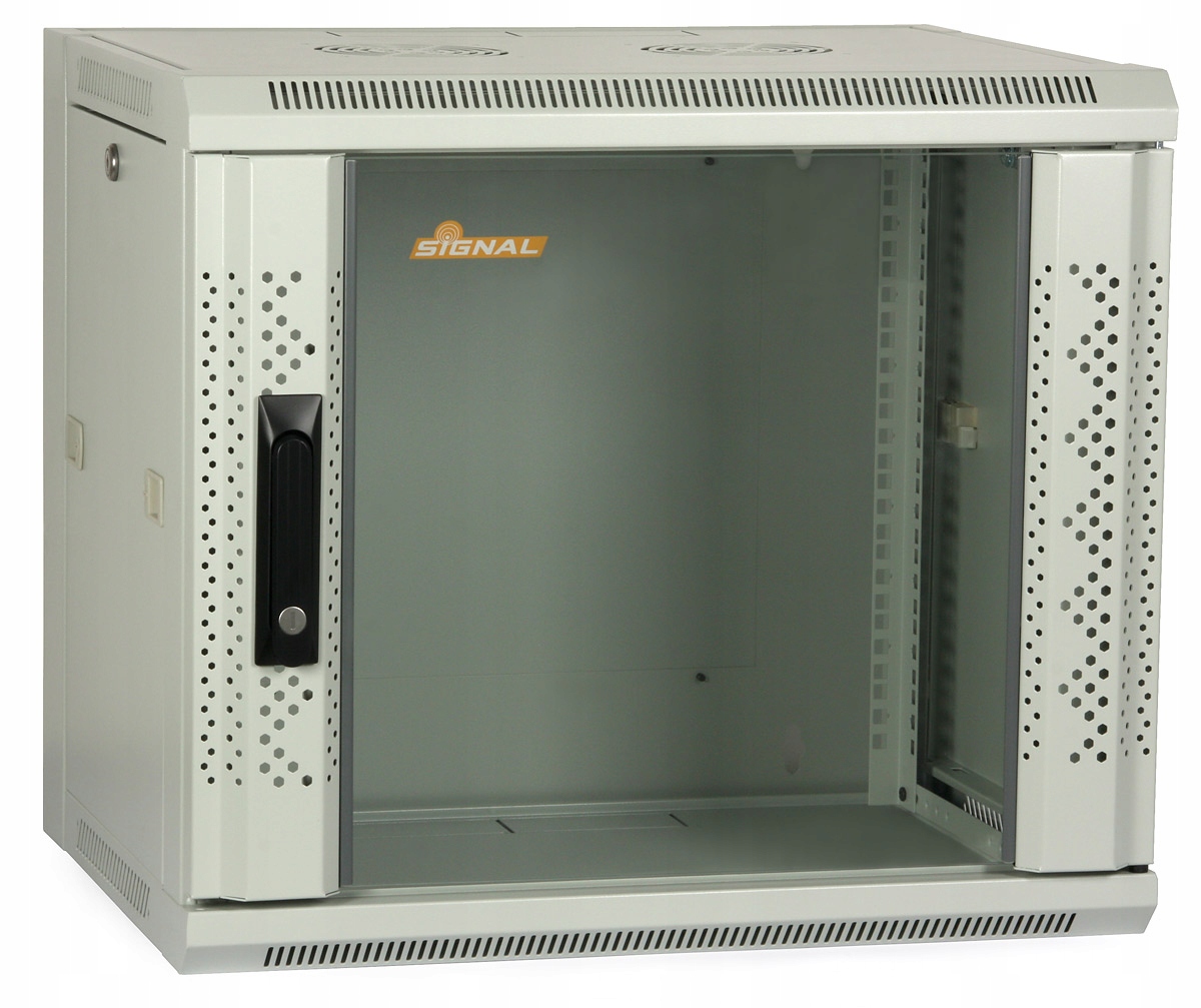 Skriňa Rack 19'' 9U 450 mm závesná Signal, šedá