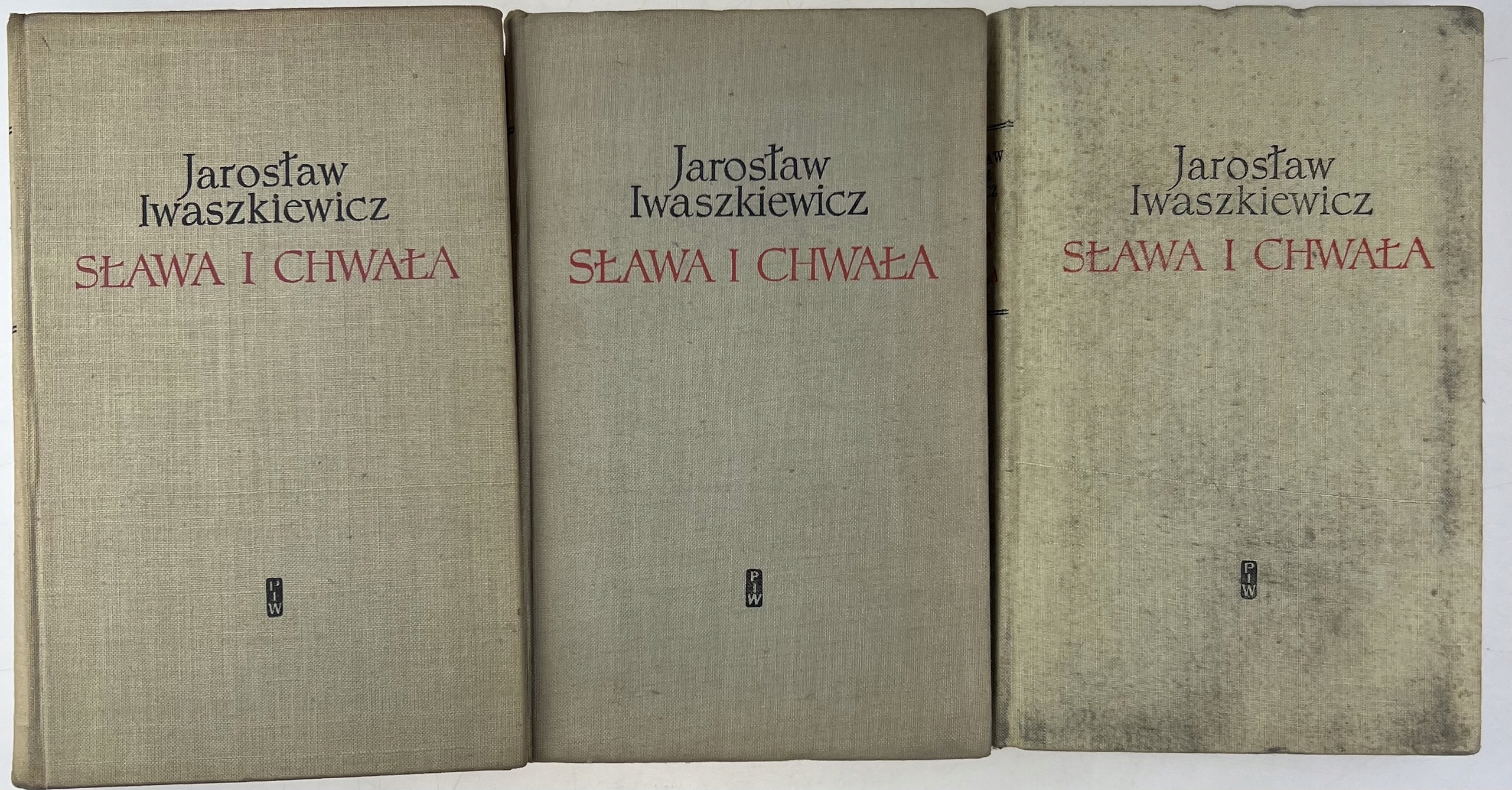 Zestaw I, II, III tom Sława i Chwała J. Iwaszkiewicz