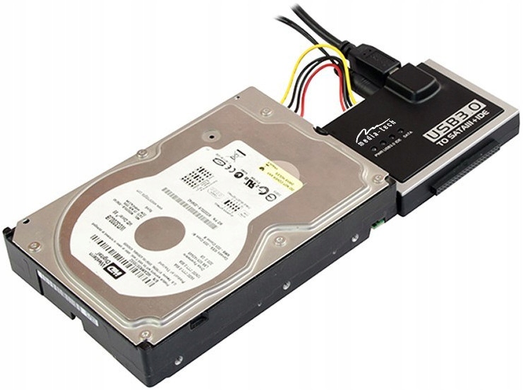 Adapter mostek Multi-przejściówka Media-Tech MT5100 IDE SATA USB3.0 Interfejs dysku twardego SATA III SATA II SATA PATA (IDE/ATA)