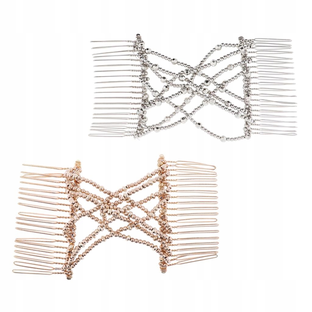 

2-pak Elastyczne Grzebienie Do Włosów Podwójne