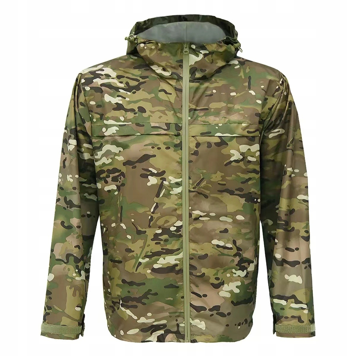 Lekka kurtka przeciwdeszczowa uniwersalna w kamuflażu moro -rozmiar XL