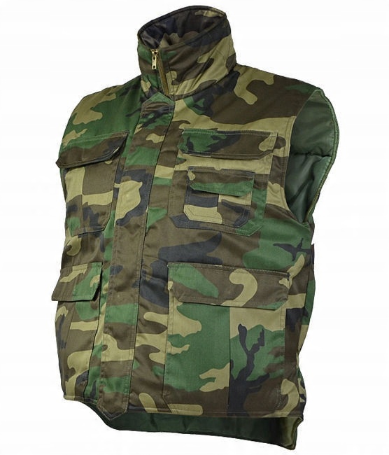 

Bezrękawnik Ocieplany Kamizelka Woodland Camo M