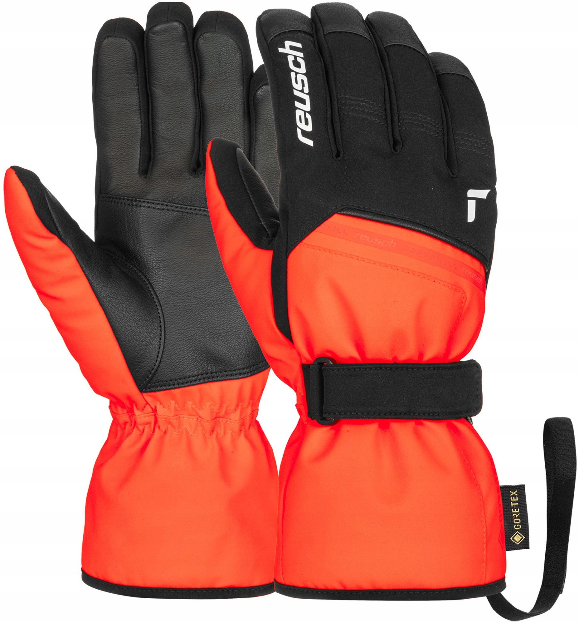 Rękawice Narciarskie Reusch Morris Gore-tex Rozm: 9,5 L/XL black/fluo red