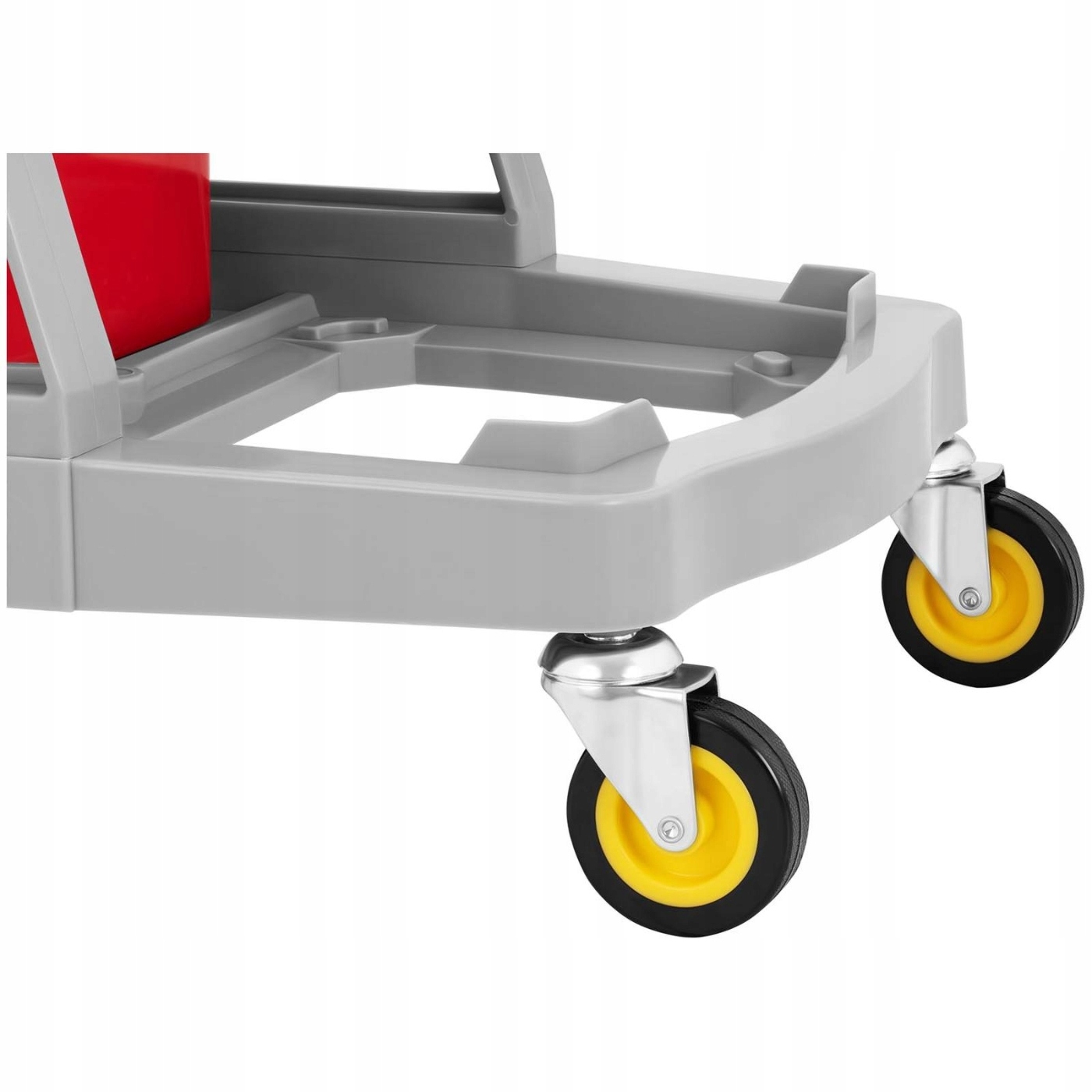 PODWÓJNY WÓZEK DO SPRZĄTANIA Z WYŻYMACZKĄ 2x 20 L. Informacje dodatkowe z prasą do wózka