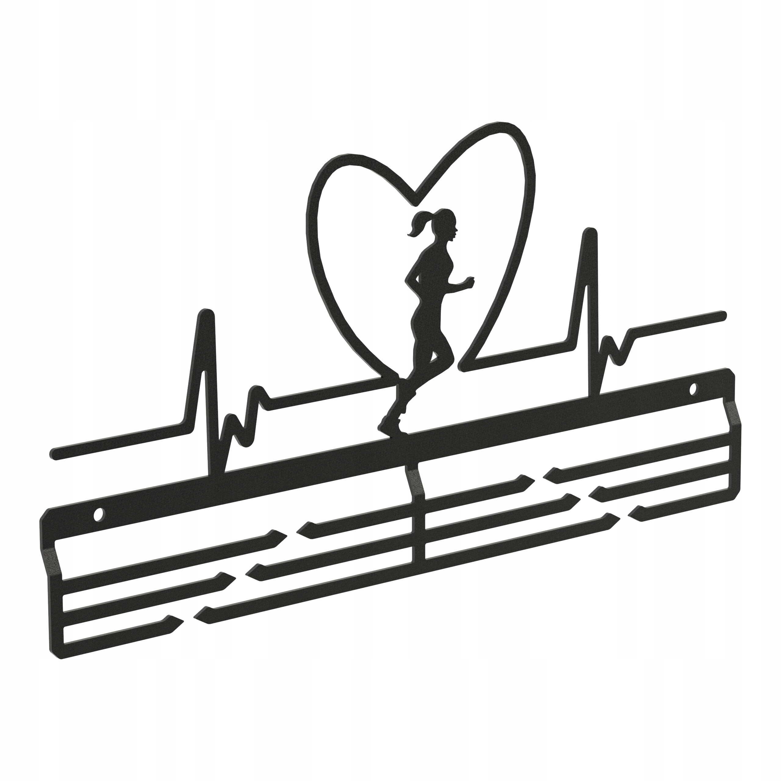 Wieszak na medale Heartbeat Women Puls Biegaczki 15336