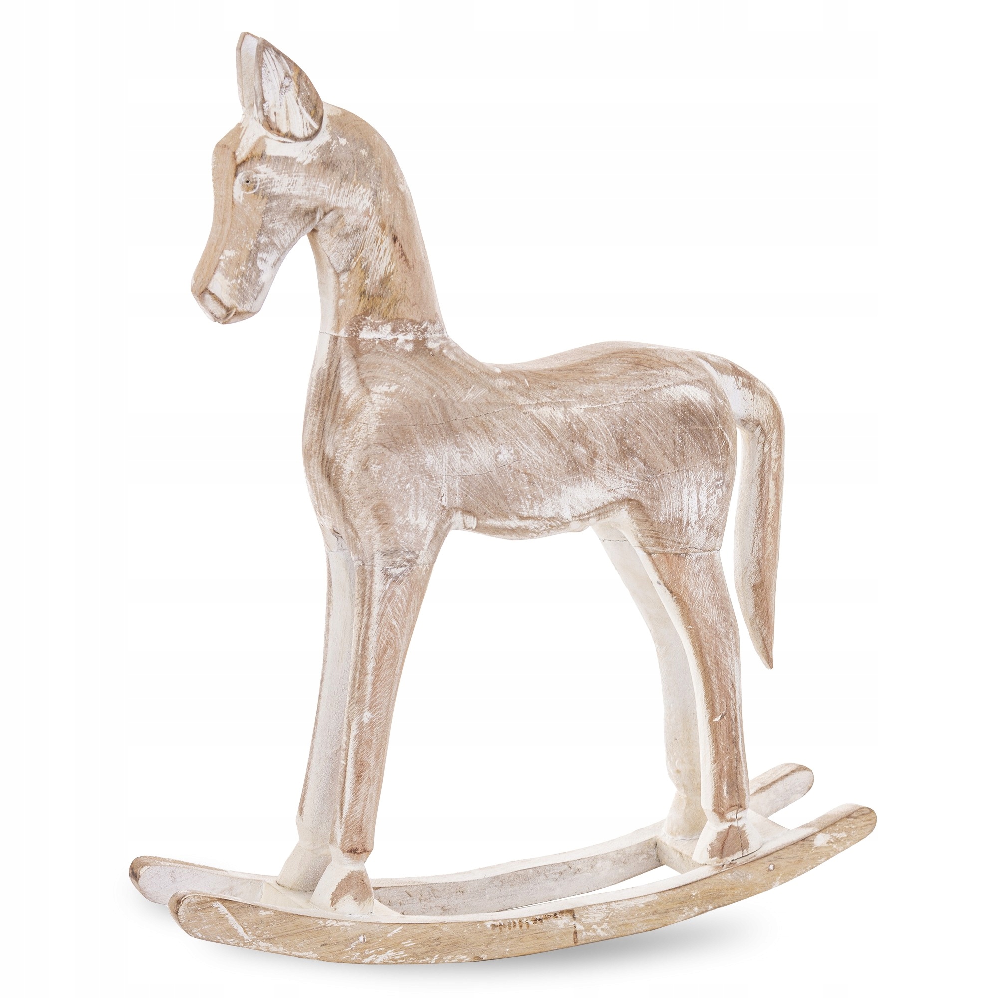 Drevený kôň Koník na póloch Dekoratívna Figúrka Ozdoba na Sviatky