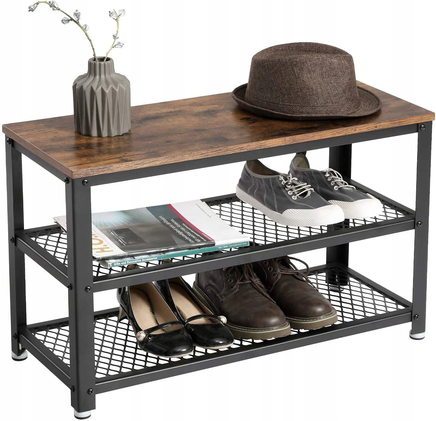 

Półka na buty ławka do przedpokoju rustykalna loft