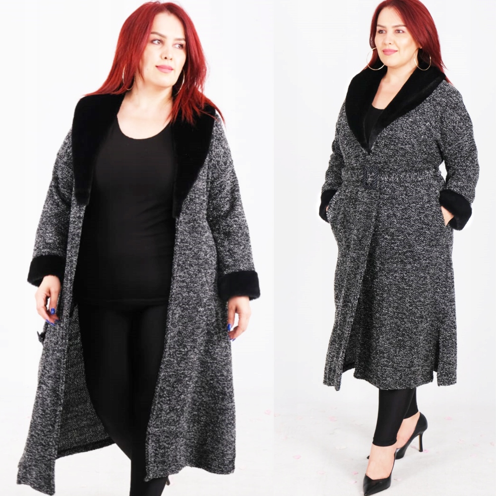 Luizza Plus Size Delší Kabát Kardigan Premium 44 2XL