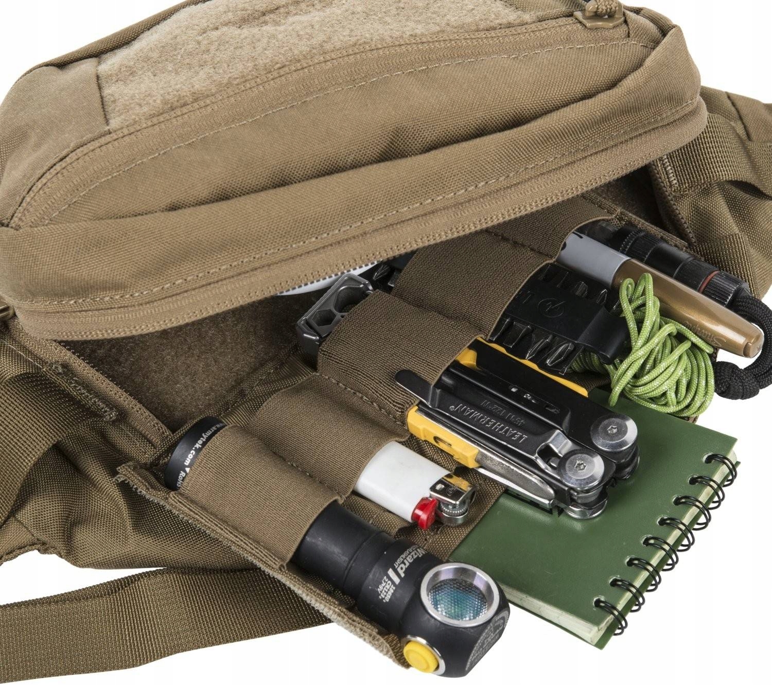 NERKA MĘSKA Saszetka Turystyczna biodrowa Bandicoot Helikon Czarna torba Typ nerka