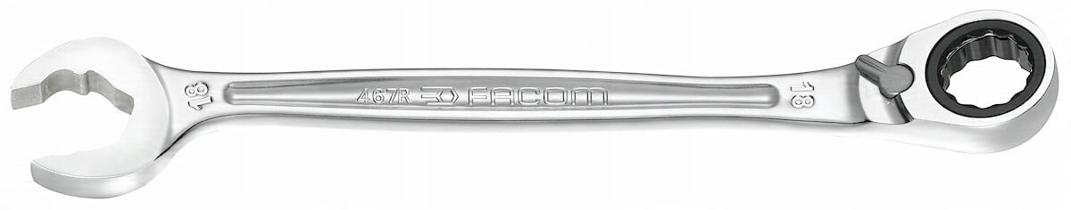 

Klucz płasko-oczkowy grzechotkowy Facom 467BR.13