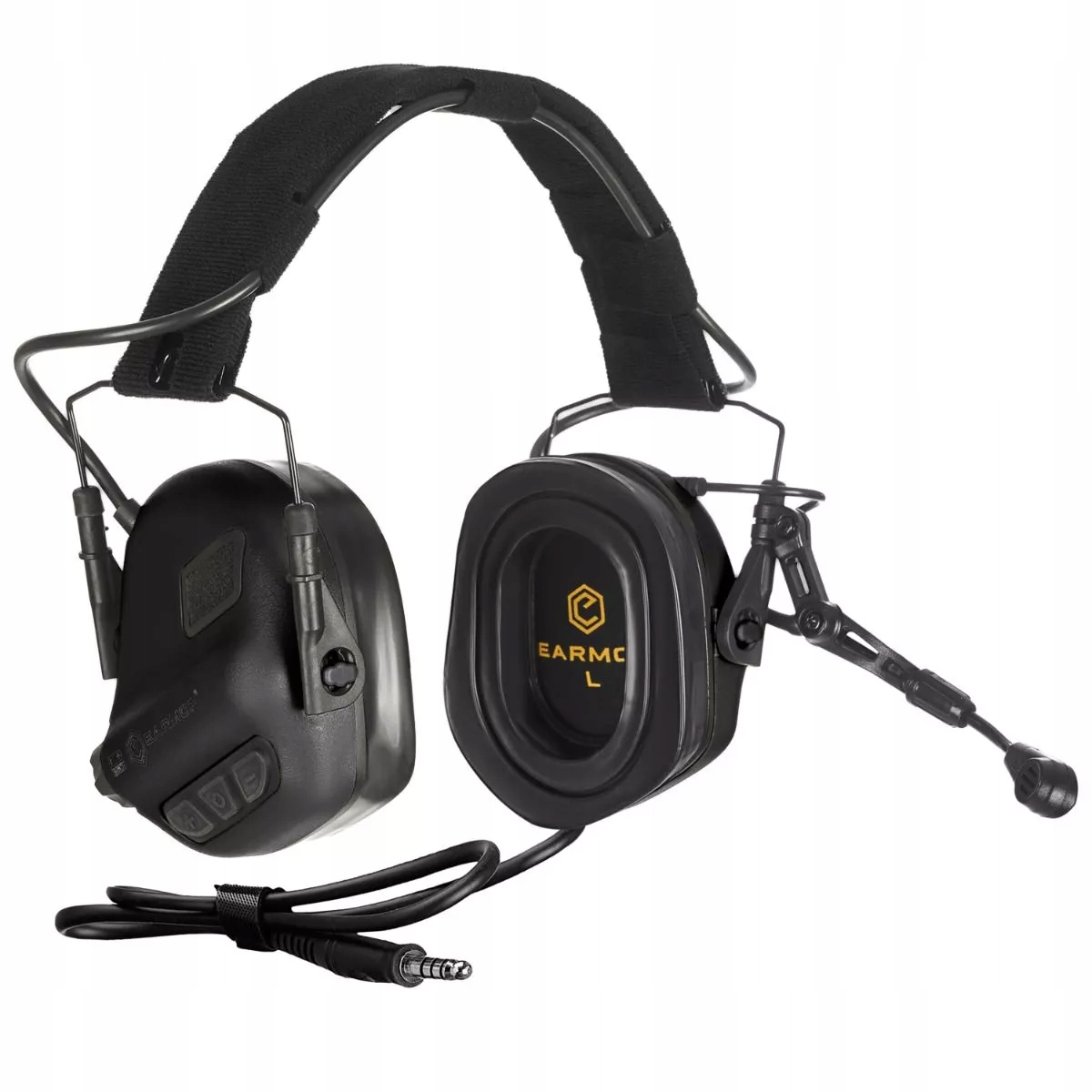 Earmor – Aktivní chrániče sluchu Sluchátka M32 Plus Tactical černé