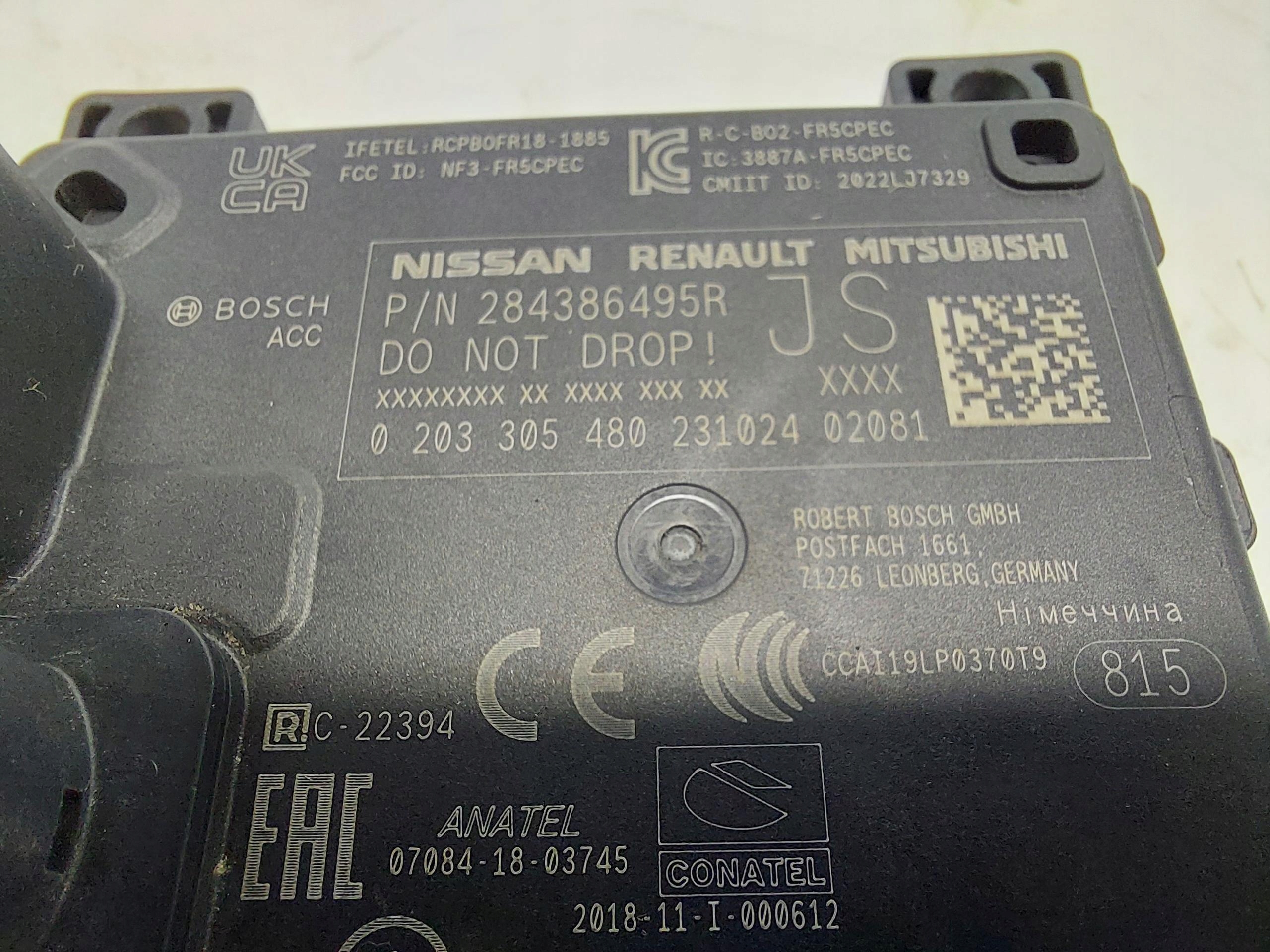RENAULT AUSTRAL E RADAR předek 284386495R