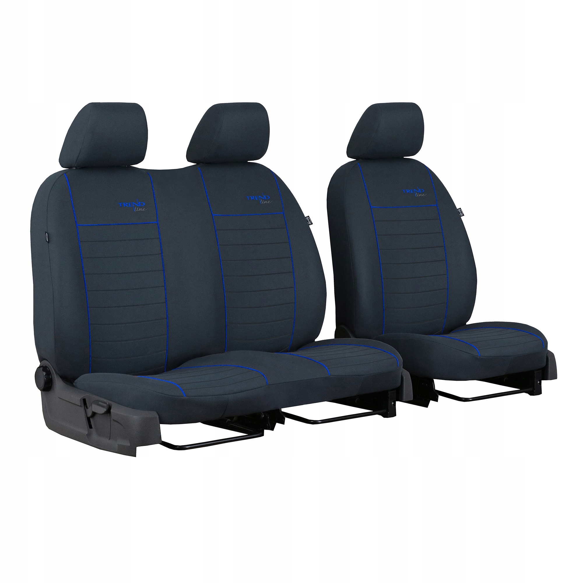 Pokrowce uniwersalne Trend Line 1+2 niebieskie do Citroen Jumpy I do 07
