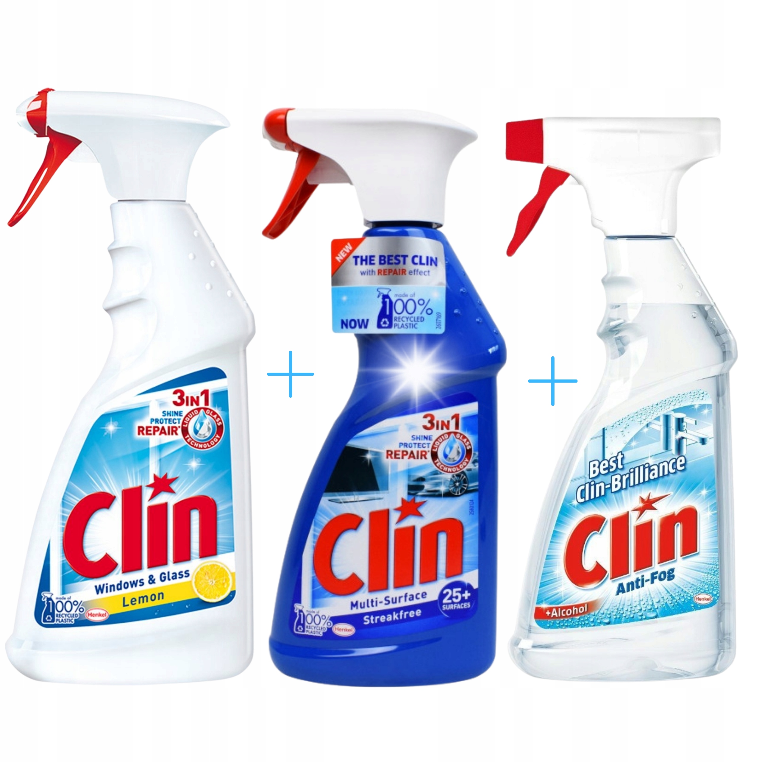 

Clin płyn do Okien I Szyb Spray MIX 3x 500ml