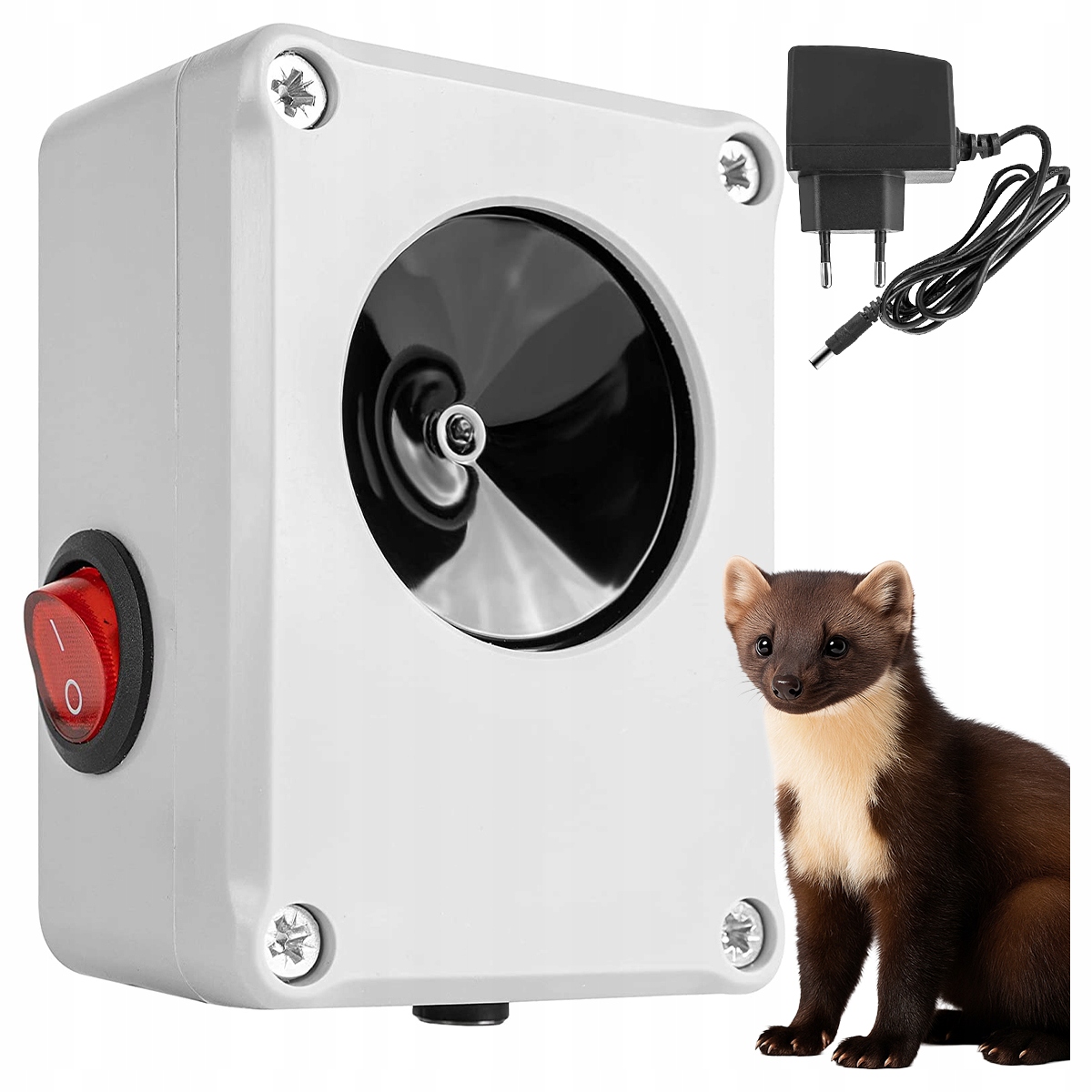 Odstraszacz Kun I Gryzoni C100 1500M Polski Wodoodporny Ultradźwiękowy