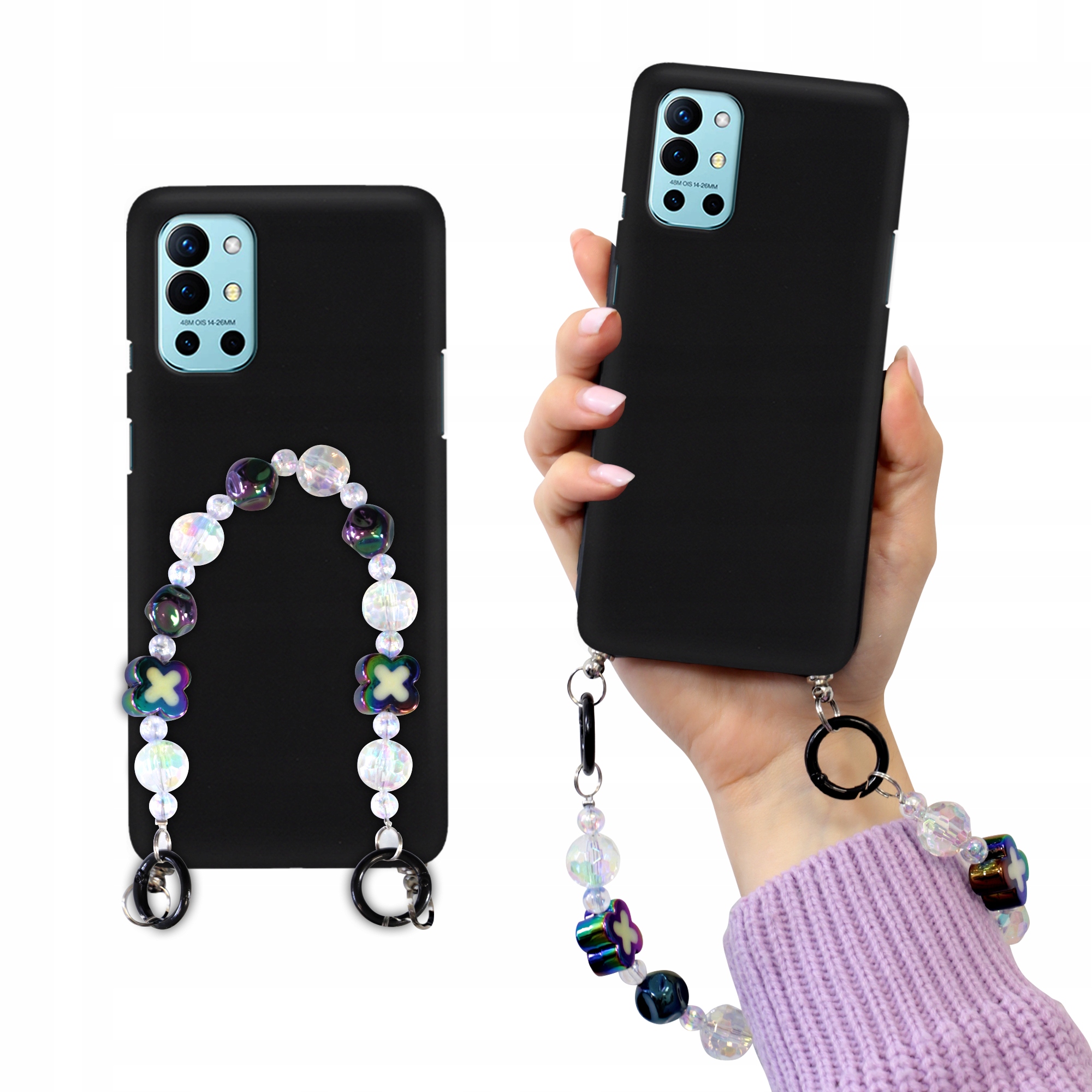 Matné Čierne Puzdro Pre Oneplus 9R Blink Korale Holo