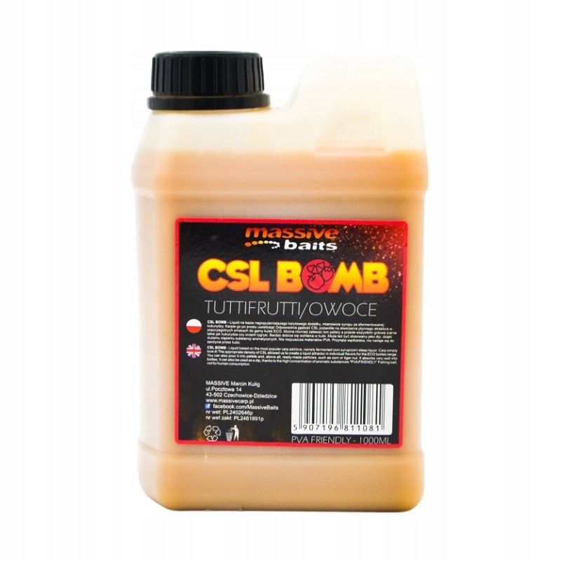 Massive Baits Liquid Csl Boomb Tuttifrutti 1000ml