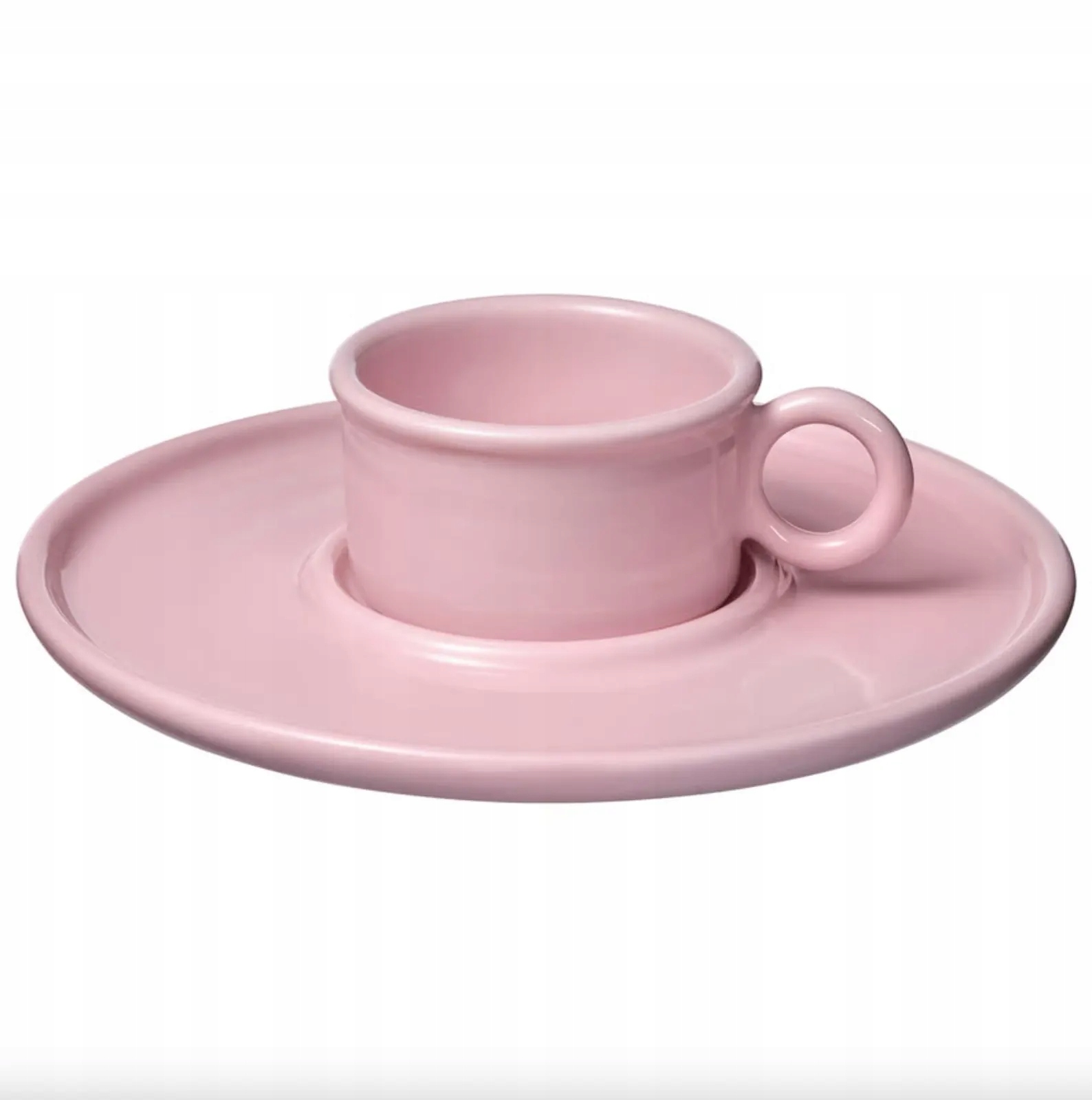 Ikea Vinterfint Šálek s podšálkem, růžový, 7 cl Gustaf Westman