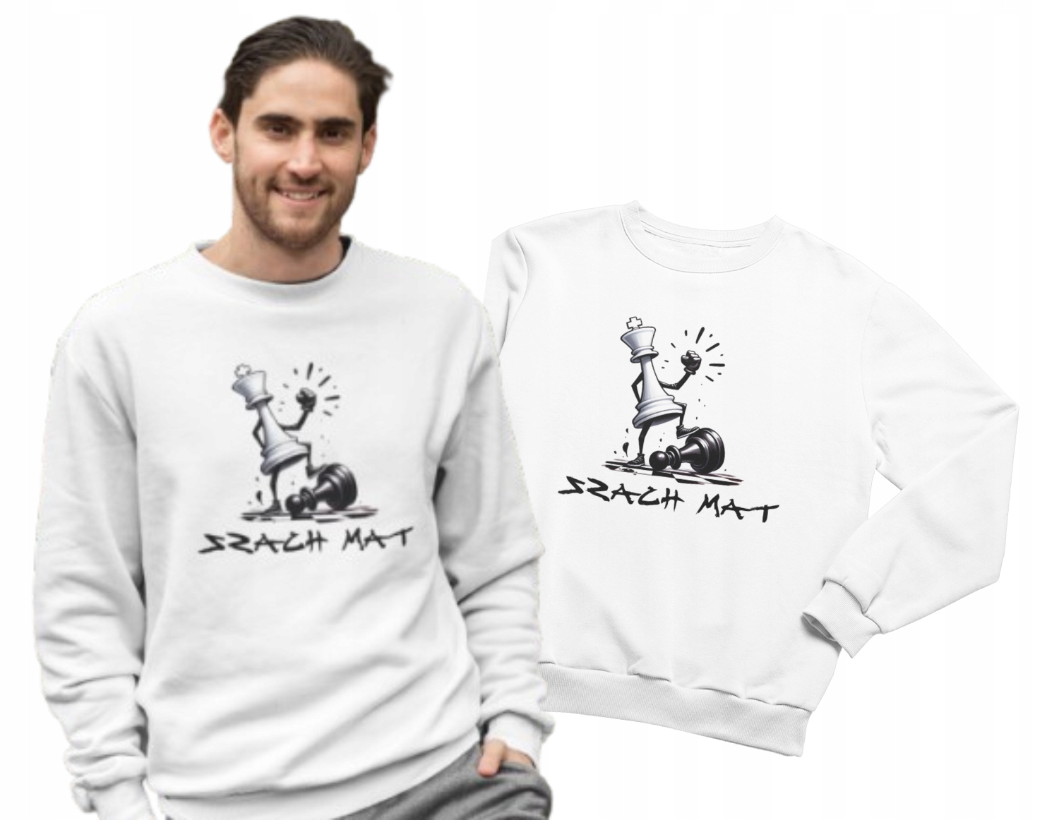 Mikina pro milovníka šachů Šach Mat pro tatínka chlapce Dárek Vánoce 3XL