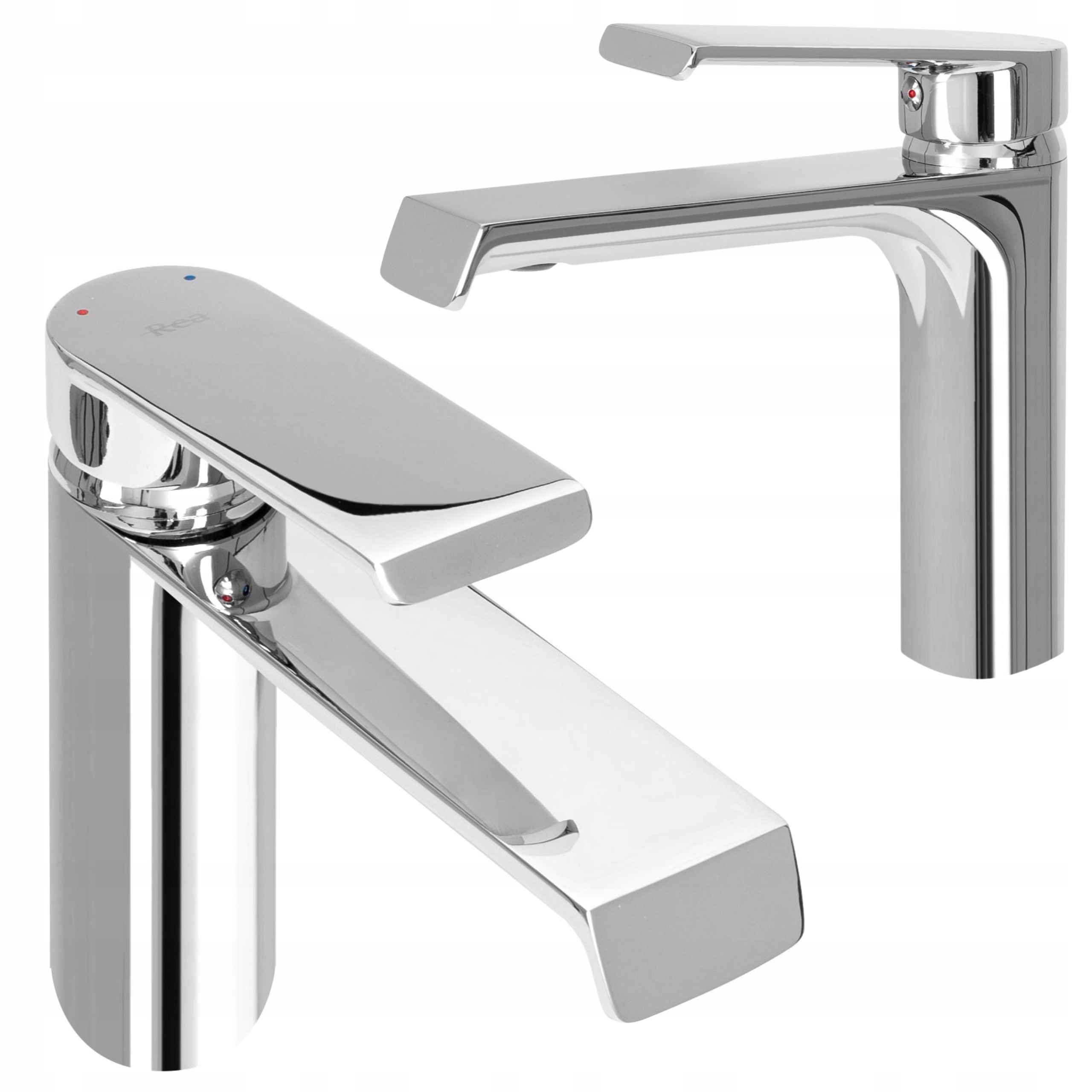 Umývadlová batéria Strieborná Chrómová Stojaca Nízka Do Umývadla Rea Hass Lesk