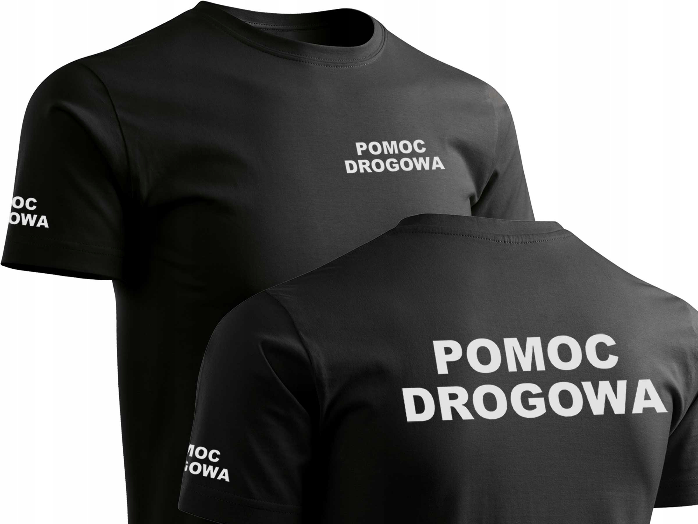 

Widoczny T-shirt Napis Odblaskowy Pomoc Drogowa L
