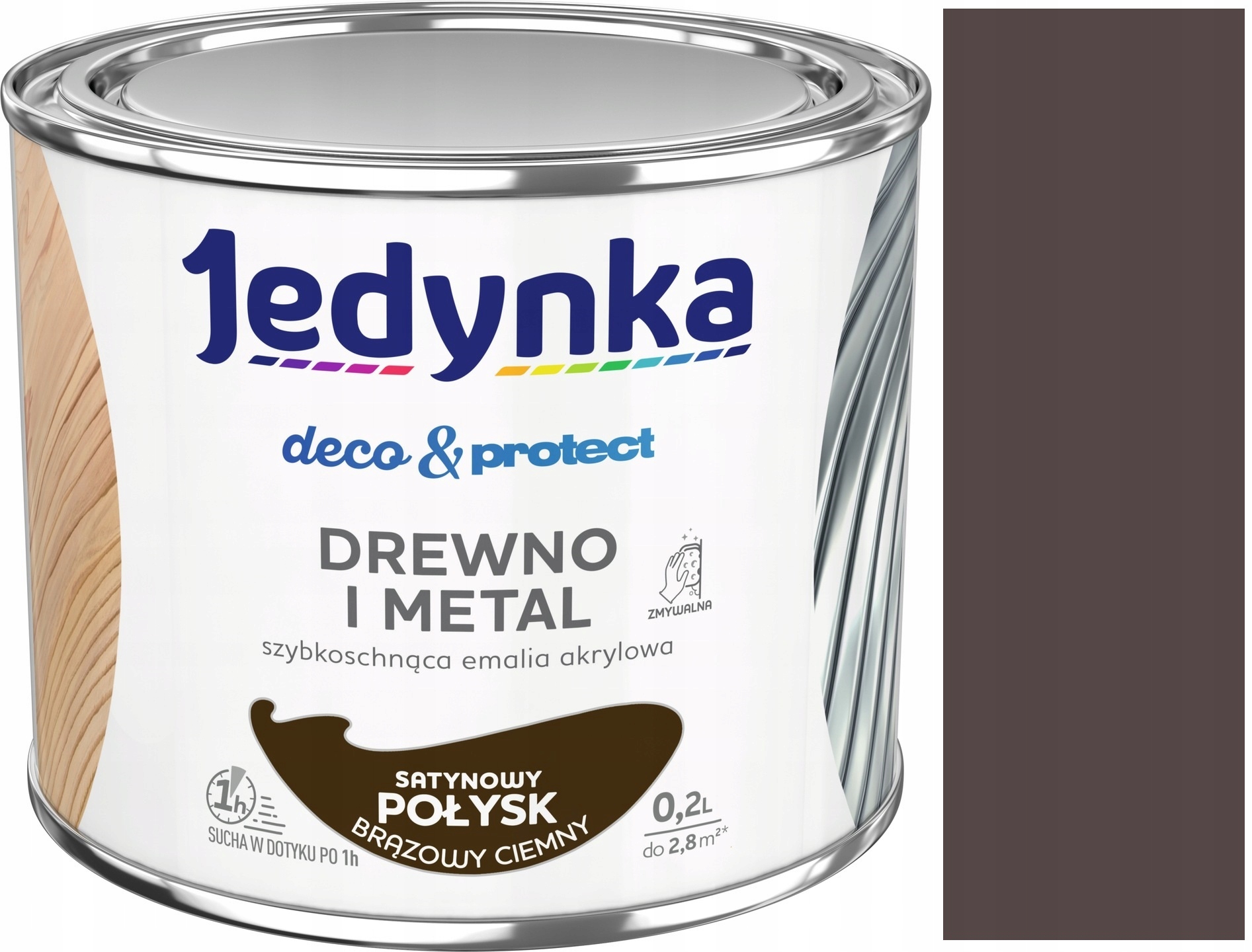 

Jedynka Deco&Protect Drewno Metal 0,2L Brąz CI