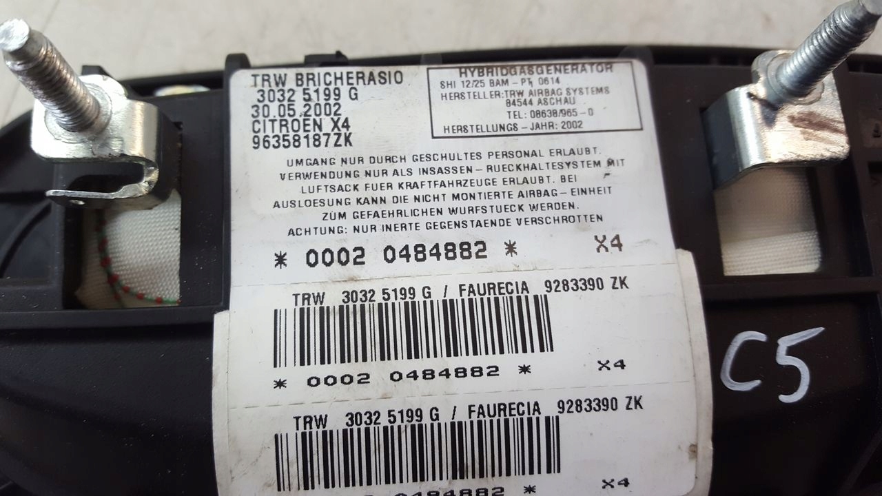seat airbag left Citroen C5 2,2 HDI