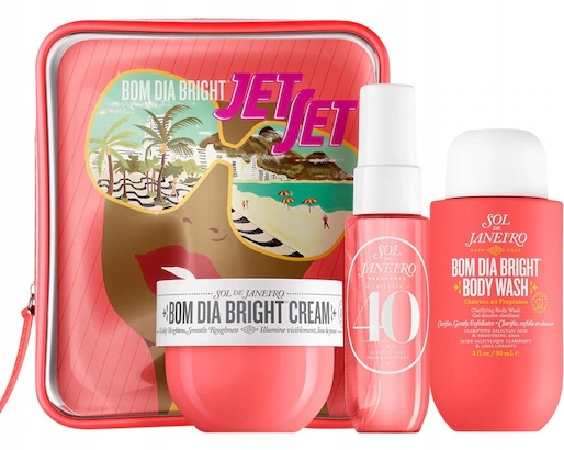 Sol De Janeiro Bom Dia Bright Jet Set żel 90ml+krem 50ml+mgie 30ml