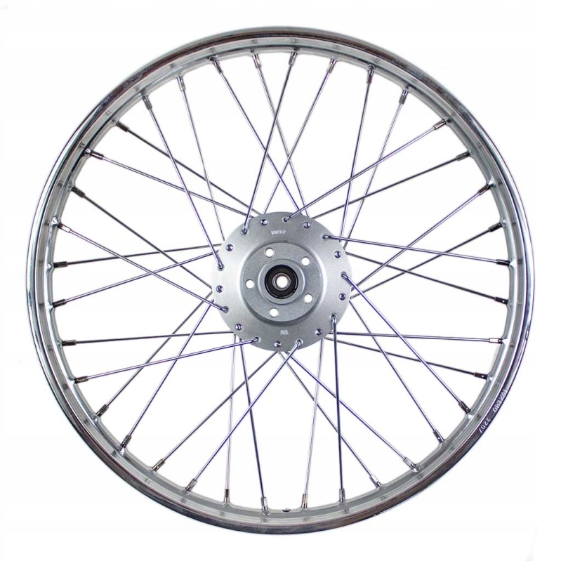 Zadné koleso Romet Komar 50-T-1 s 19-palcovými ložiskami Lux Chrom Vycentrované