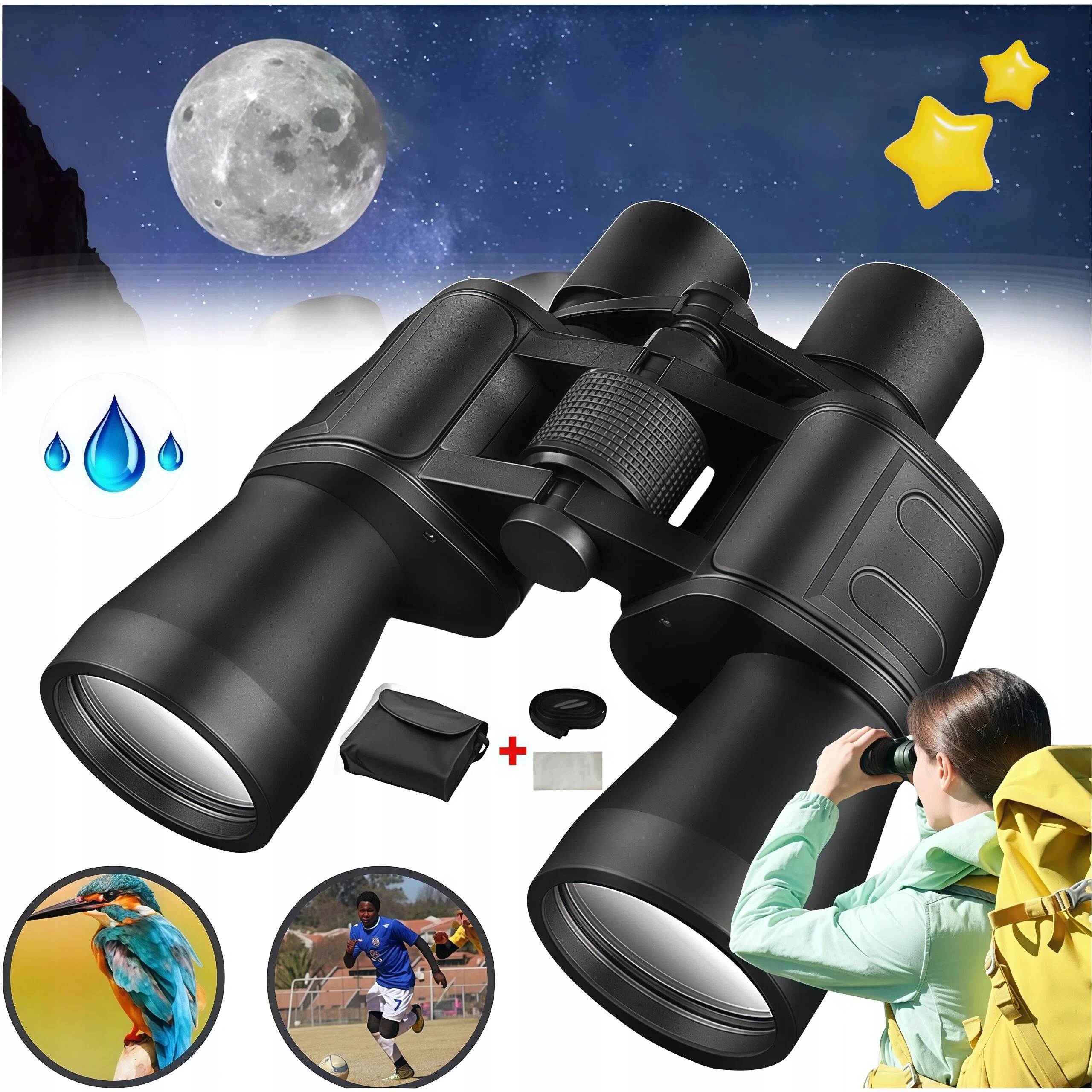 Lornetka Wojskowa Taktyczna Noktowizyjna 180X100 Mocna Survival Na Wypraw