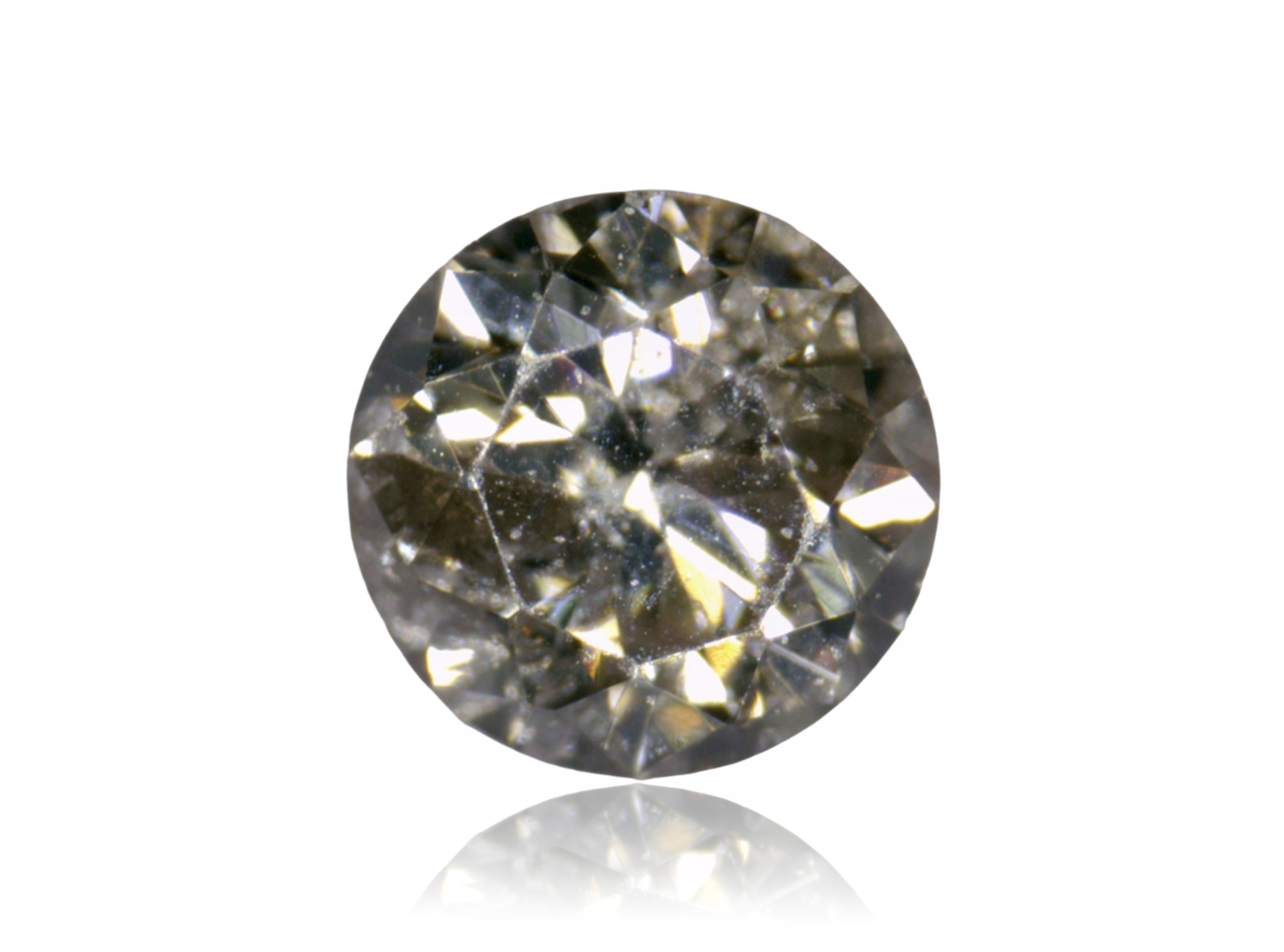 Přírodní Diamant 0.03ct Hnědý Briliant I1 eCertifikát Wbd