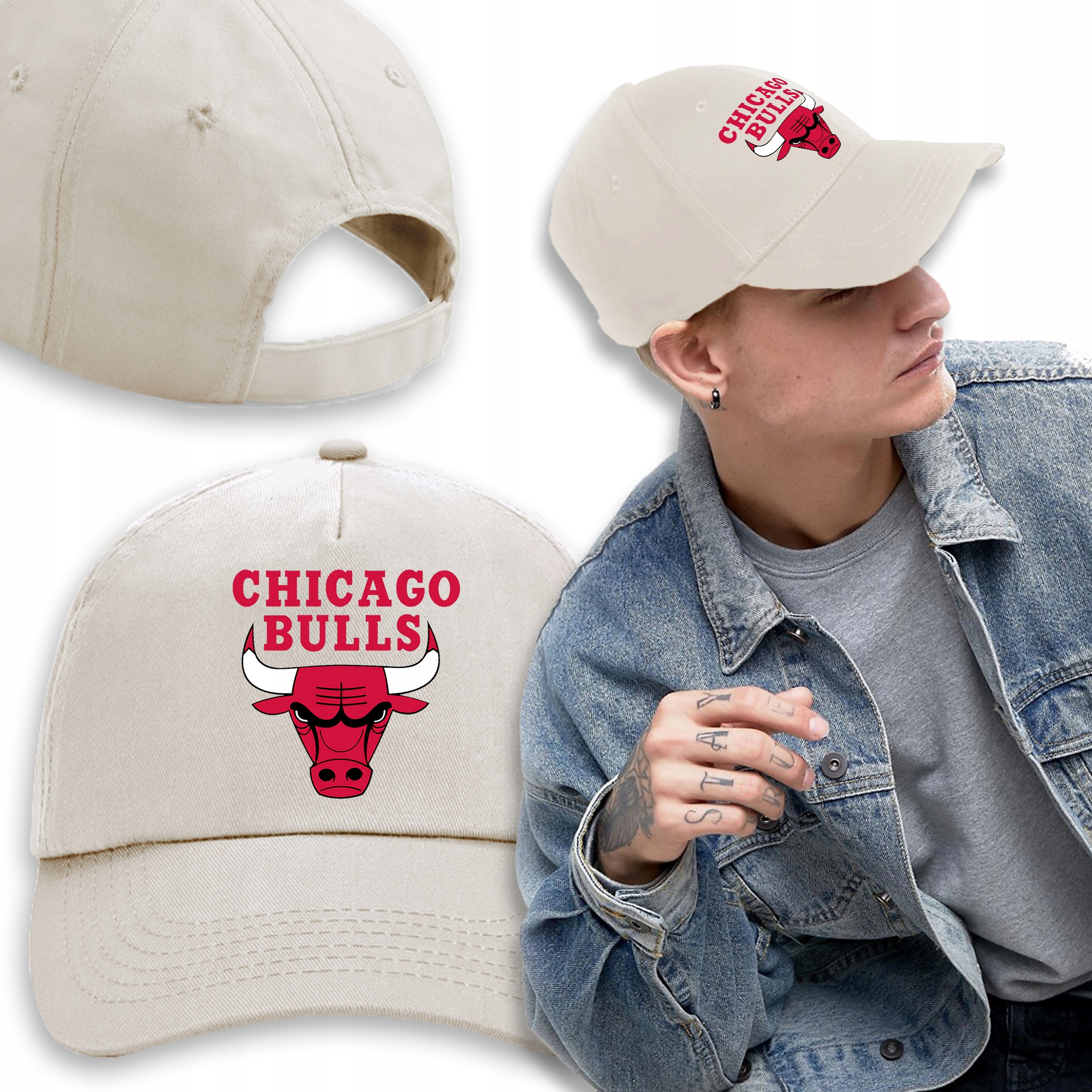 

Czapka Beżowa Daszek Na Wiosnę Chicago Bulls