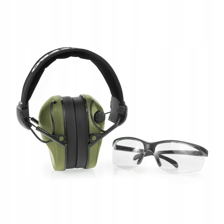 RealHunter Słuchawki Active Pro olive Okulary