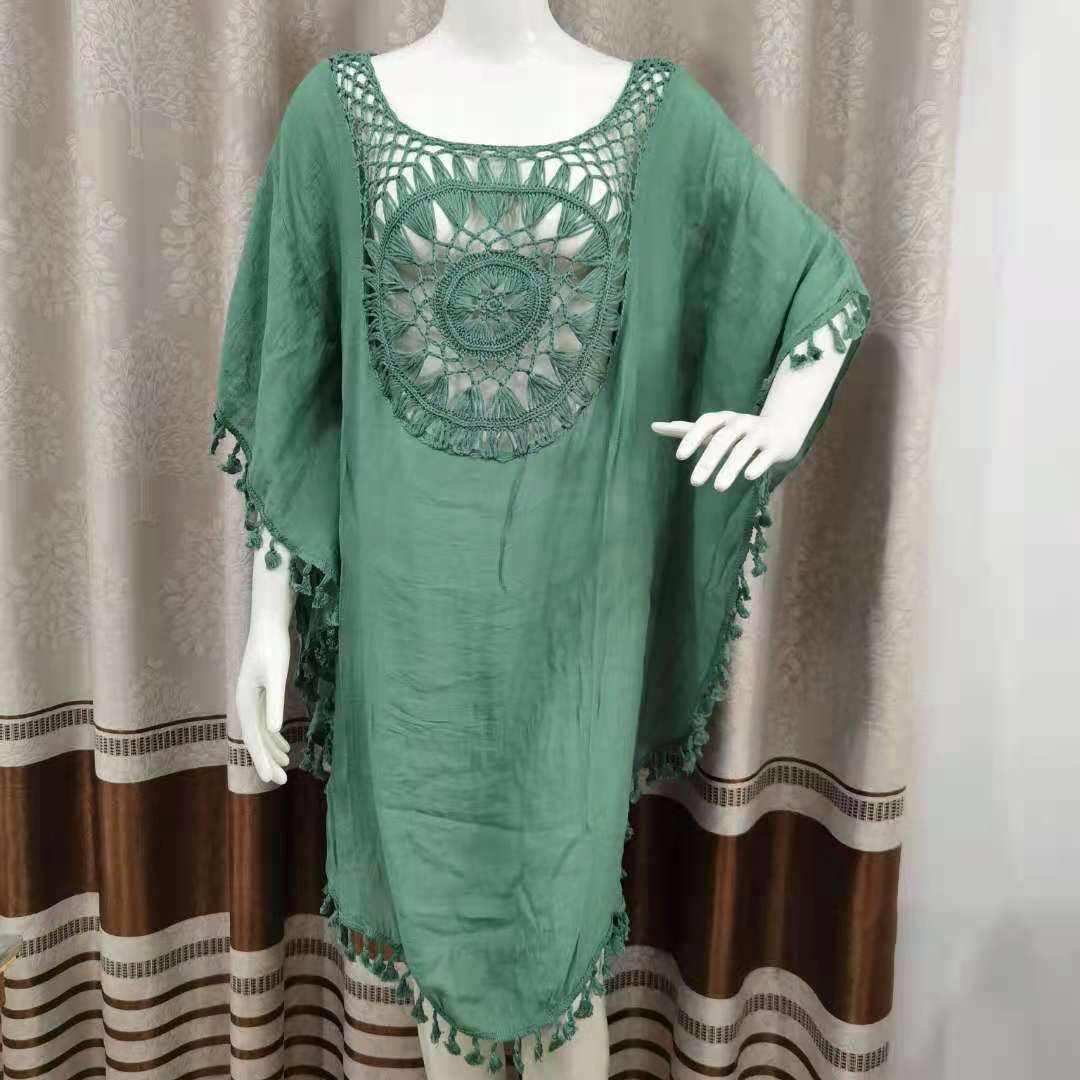 TUNIKA BOHO NA PLAŻĘ ZWIEWNA LUŹNA NARZUTKA PAREO Marka Inna marka