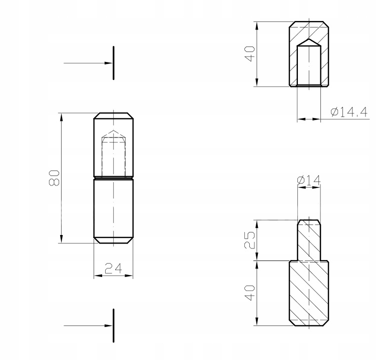 ZAWIASY TOCZONE Z KULKĄ ZAWIAS FI 25 DO BRAMY BRAMKI FURTKI DO WSPAWANIA Marka Kut-Met