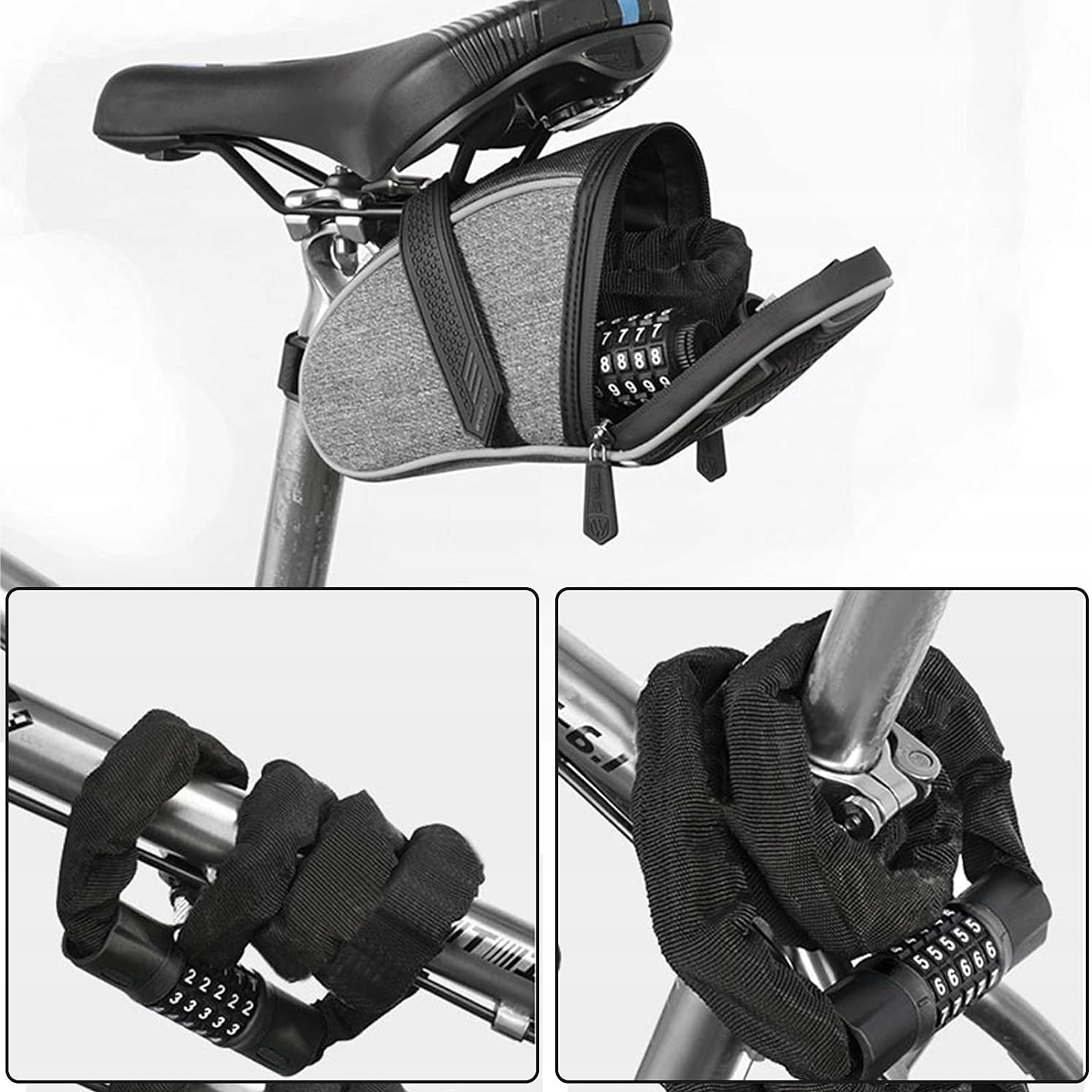 BLOKADA ROWEROWA DO ROWERU ZAPIĘCIE ROWEROWE NA SZYFR KOD ŁAŃCUCH 90cm Waga produktu z opakowaniem jednostkowym 1050 kg