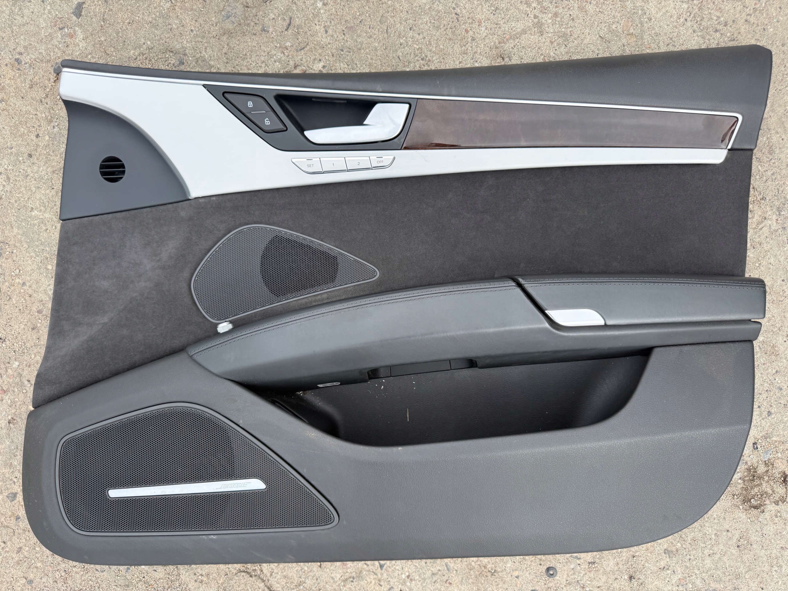 AUDI A8 D4 LIFT side door upholstery ALCANTARA right front BOSE