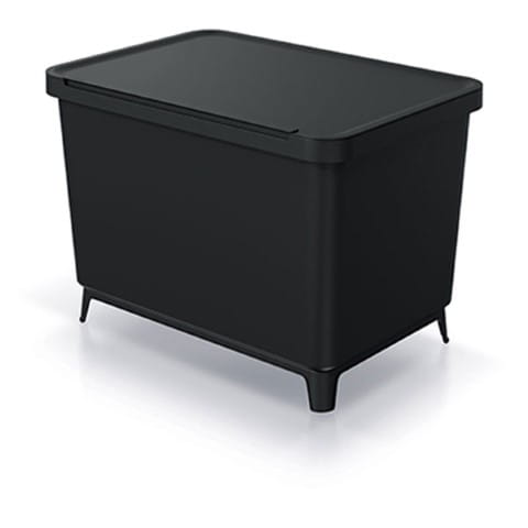Kosz na śmieci Systema 2x10L, 1x23L Czarny Prosperplast