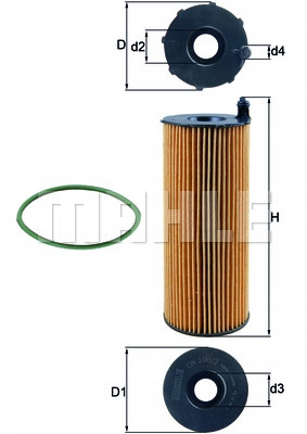 KNECHT FILTR OLEJU OX 196/3D Typ silnika brak informacji