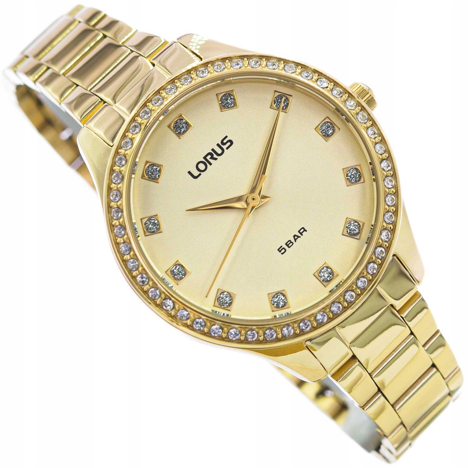 Dámské Hodinky Lorus RG284RX9 Zlaté S Elegantním Náramkem 50 M