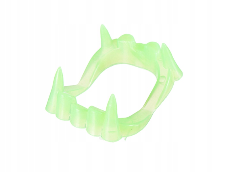 KŁY WAMPIRA FLUORESCENCYJNE ZĘBY HALLOWEEN