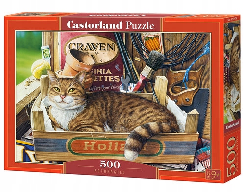 

Puzzle 500 Fothergill Kot w pudełku Castor