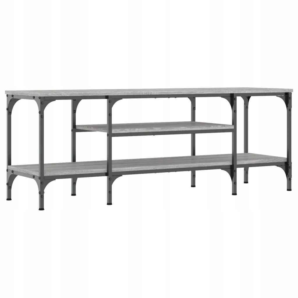Szafka Tv Industrial 121x35x45 Szary Dąb Sonoma